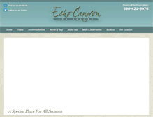 Tablet Screenshot of echocanyonmanor.com